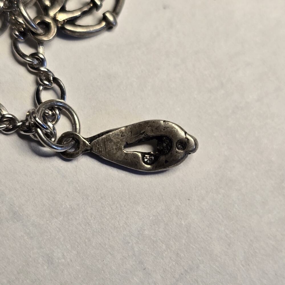 James Avery Sterling Charm Chain Necklace 24" w/13 Vintage Charms Sterling - Picture 4 of 16